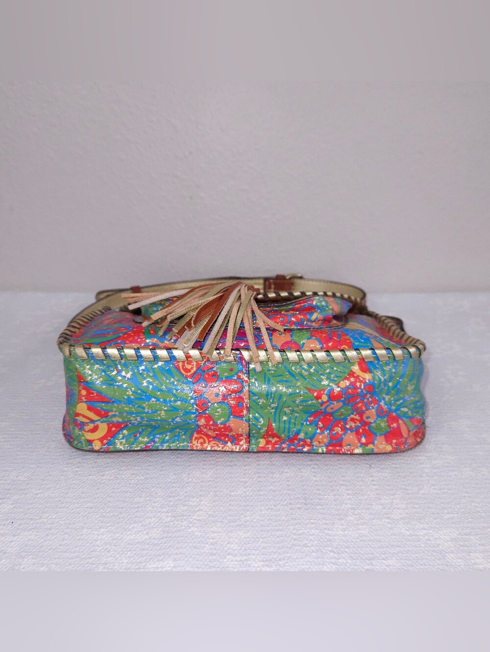 Patricia Nash Beaumont Flap Tropicana Crossbody Bag Purse - Picture 4 of 12